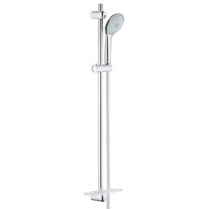 GROHE Euphoria 110 Massage Glijstangset - 90cm - ronde handdouche - 3 straalsoorten - gladde doucheslang - met zeepschaal - chroom 27226001