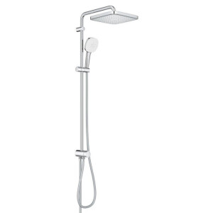 GROHE Tempesta 250 Cube Douchesysteem 92cm - zonder kraan - hoofddouche - 25cm - vierkante handdouche - 3 straalsoorten - met omstel - chroom 26694001