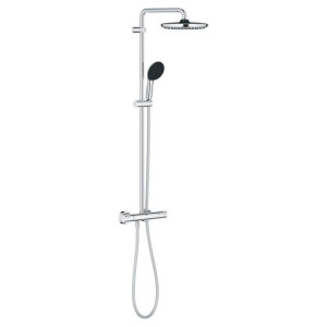 GROHE Vitalio Start 250 Regendoucheset - hoofddouche 25cm - ronde handdouche - 2 straalsoorten - met douchethermostaat - chroom 26677001