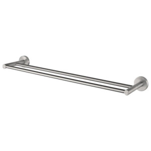 Haceka Kosmos Handdoekhouder - 62cm - dubbel - geborsteld chroom 1208652