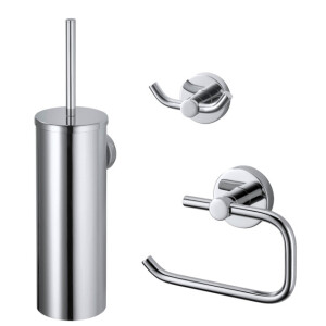 Haceka Kosmos Toiletset - 3-delig - Chroom 2011100