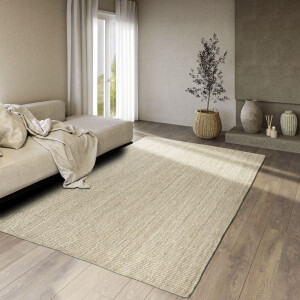 Handgeweven Jute Vloerkleed Rosalie - Creme 200x80cm - Jute - Dekbed-Discounter.nl