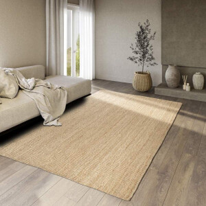 Handgeweven Jute Vloerkleed Rosalie - Naturel 300x80cm - Jute - Dekbed-Discounter.nl