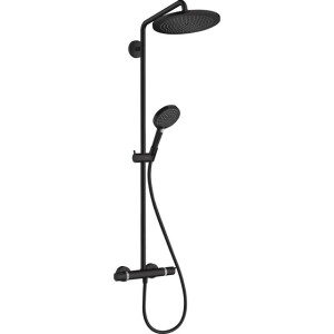 Hansgrohe Croma select Select Regendoucheset - thermostaat - air 1jet - croma 280 hoofddouche - handdouche 3 standen - mat zwart 26890670