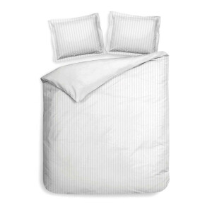 Dekbedovertrek Banda Wit Strepen 260x200 Cm Heckett Lane - Dekbed-Discounter.nl