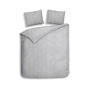 Dekbedovertrek Katoen - Lacey - Lits-Jumeaux (240x220 Cm) - Grijs Katoen - Bloemen - Heckett Lane - Dekbed-Discounter.nl