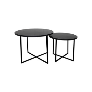 Set van 2 ronde bijzettafels Texas | HSM Collection