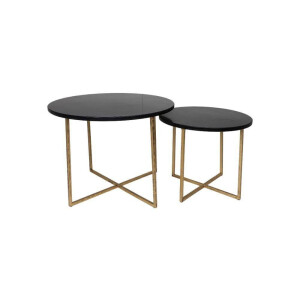 Set van 2 ronde bijzettafels Texas | HSM Collection