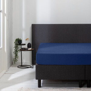Hoeslaken - Luna Stretch - 2-PACK - 140x200cm - Navy - Luna Bedding - Dekbed-Discounter.nl