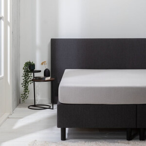 Hoeslaken - Luna Stretch - 2-PACK - Lichtgrijs - 160x200cm - Grijs - Luna Bedding - Dekbed-Discounter.nl