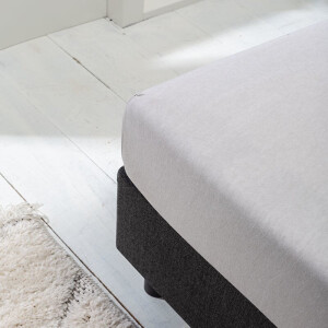 Hoeslaken - Luna Stretch - 2-PACK - Wit - 80x200cm - Wit - Luna Bedding - Dekbed-Discounter.nl