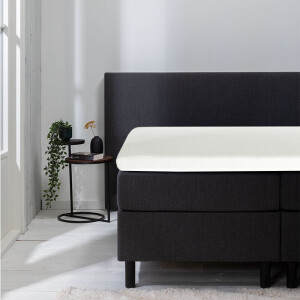 Hoeslaken Luna Stretch Topper 2 PACK Wit 90x200 Cm Ademend Luna Bedding - Dekbed-Discounter.nl