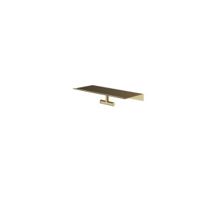 Hotbath &MORE Dubbele Handdoekhaak - voor planchet serie - Geborsteld messing PVD SHA03BBP