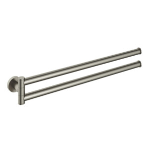 Hotbath &MORE Handdoekhouder Draaibaar GN Geborsteld nikkel BAA15GN