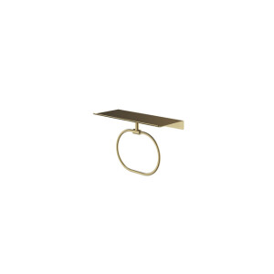 Hotbath &MORE Handdoekring - voor planchet serie - Geborsteld messing PVD SHA08BBP
