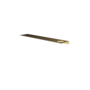 Hotbath &MORE Planchet - 60cm - inclusief bevestigings rails - 1 uitsparing - voor zeepdispenser of beker - Geborsteld messing PVD SH060HBBP