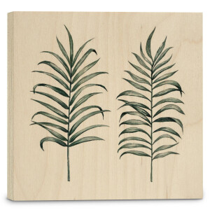 Houtprint Double Leaf | Orangewallz