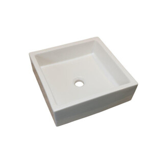 HR Badmeubelen Elemento waskom - 40x40x12.5cm - vierkant - wit 73173025