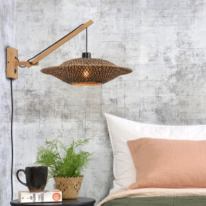 GOOD&MOJO Wandlamp 'Bali' Small, Bamboe, kleur Naturel