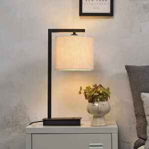 its about RoMi Tafellamp 'Boston' 44cm, kleur Beige