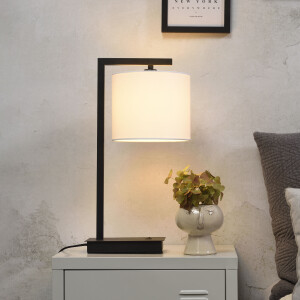 its about RoMi Tafellamp 'Boston' 44cm, kleur Wit