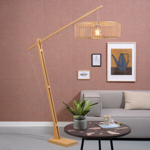 GOOD&MOJO Vloerlamp 'Bromo' Large, Bamboe, kleur Naturel