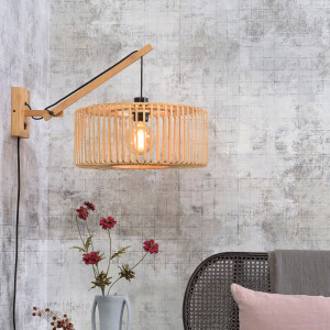 GOOD&MOJO Wandlamp 'Bromo' Small, Bamboe, kleur Naturel