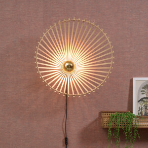 GOOD&MOJO Wandlamp 'Bromo' Large, Bamboe, kleur Naturel