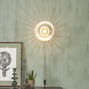 its about RoMi Wandlamp 'Brussels' Glas, 28cm, kleur Goud