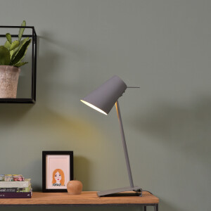 its about RoMi Tafellamp 'Cardiff' 54cm, kleur Grijs