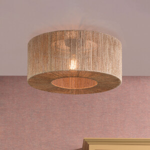 GOOD&MOJO Plafondlamp 'Iguazu' 60cm, Jute, kleur Naturel