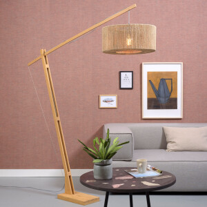 GOOD&MOJO Vloerlamp 'Iguazu' Jute, 207cm, kleur Naturel