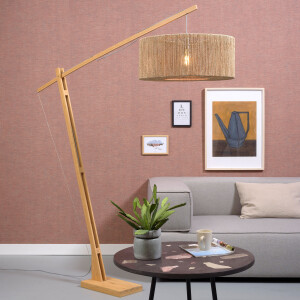 GOOD&MOJO Vloerlamp 'Iguazu' Jute, 207cm, kleur Naturel