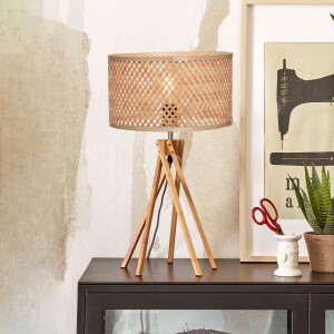 GOOD&MOJO Tafellamp 'Java' 5-poot, Bamboe, kleur Naturel