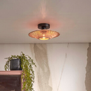 GOOD&MOJO Plafondlamp 'Kalimantan' Bamboe, 30cm, kleur Naturel