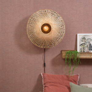 GOOD&MOJO Wandlamp 'Kalimantan' 60cm, Bamboe, kleur Naturel