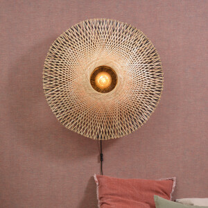 GOOD&MOJO Wandlamp 'Kalimantan' 87cm, Bamboe, kleur Naturel