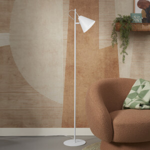 its about RoMi Vloerlamp 'Lisbon' 151cm, kleur Wit
