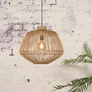 GOOD&MOJO Hanglamp 'Madagascar' Rotan, 60cm, kleur Naturel