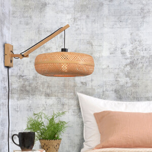 GOOD&MOJO Wandlamp 'Palawan' Small, Bamboe, kleur Naturel