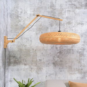 GOOD&MOJO Wandlamp 'Palawan' Large, Bamboe, kleur Naturel