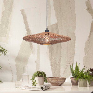 GOOD&MOJO Hanglamp 'Zanzibar' Rotan, 55cm, kleur Naturel