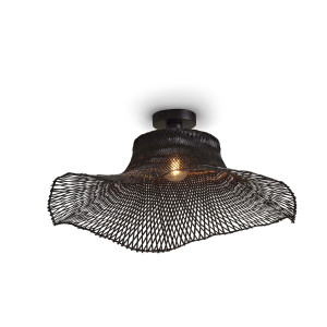 GOOD&MOJO Plafondlamp 'Ibiza' Bamboe, 65cm, kleur Zwart