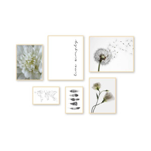 Ingelijste print Clean White | Orangewallz