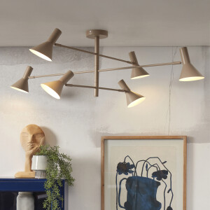 its about RoMi Plafondlamp 'Izmir' 6-lamps, kleur Zand