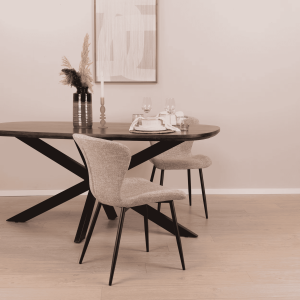 Livingfurn Deens Ovale Eettafel 'Jesper' Mangohout, 230 x 105cm