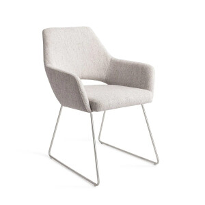 Jesper Home Eetkamerstoel 'Yanai' Slide Steel, kleur Pigeon