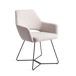 Jesper Home Eetkamerstoel 'Yanai' Beehive Black, kleur Pigeon