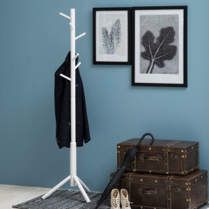 Kapstok 'Thor' 177cm, kleur wit