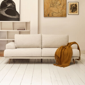 Kave Home 3-zits Bank 'Karin' 231cm, kleur Beige